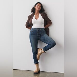 Pilcro By Anthropologie Womens Blue The skinny 5 Pocket Jeans Size 25